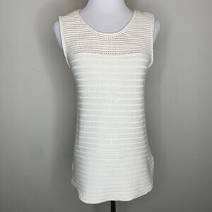 Bob Timberlake Cream Shell Sweater Sz Medium